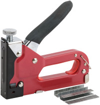 Stapler for 3-in-1 wide staples, "type 140" 4-14 mm, "type 28" 10-12 mm,"type 300" 10-14 mm, metal. body