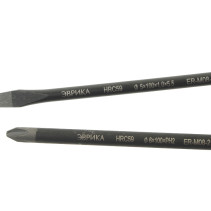 Набор отверток ER-M08-2 SL5.5x100 Ø5, PH2x100 Ø6, стержень S2, 2 предмета в блистере HRC≥59 ЭВРИКА /1/72 NEW