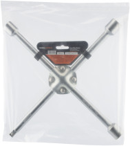 Ключ баллонный-крест (17*19*21*1/2")(усиленный) 380мм (АвтоDело) 34411