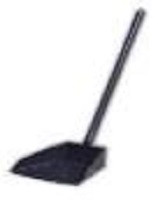 Совок хозяйственный металический с длинной (0,6м) вертикальной металической ручкой (порошковое покрытие)