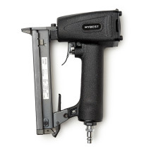 Пистолет скобозабивной для ротанга Hybest 425K (пневматический, скобы ротанг тип 400К 18Ga)