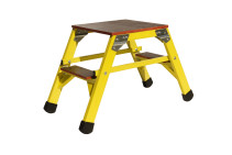 Fiberglass step ladder with symmetrical support SSS-0,4P-F40P