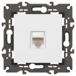 Розетка ЭРА Elegance 14-3107-01М RJ45, белый матовый
