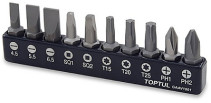 1/4" 10 Pieces Bit Set TOPTUL GAAV1001