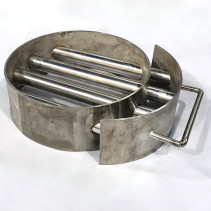 Магнитная решетка ПРОФ-МАГНИТ круглая с системой очистки, 200х80 мм, 4 стержня