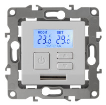 12-4111-01 ERA Thermostat universal 230V-Imah16A, IP20, Era 12, white