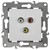 Розетка ЭРА Серия 12 12-3113-01 RCA IP20 белый