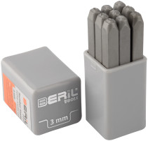 A set of digital stamps 3mm (steel) BERIL
