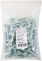 Болт 6-гранная головка (полная резьба) М6 х 45 100 шт DIN933 фасовка