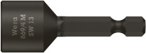 869/4 M end head, with magnet, shank 1/4" E 6.3. 13 x 50 mm
