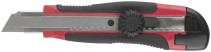 Technical knife "Strong" 18 mm reinforced, rubberized, rotatable.the clamp