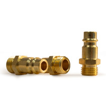 Professional dad fitting with 1/4M male thread, brass, 25 pcs