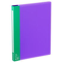 Папка на 2 кольцах Berlingo "Envy" А4, 24 мм, 700 мкм, D-кольца, с внутр. карманом, фиолетовая