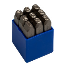 Set of 8 mm impact stamps, numbers, 9 pieces KING TONY 11409SQ08
