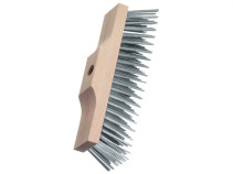 Щетка ручная, 6 рядная, скребковая, 220х60 мм, нержавеющая прямая провлока ROF 0,35 мм, высота ворса 35 мм