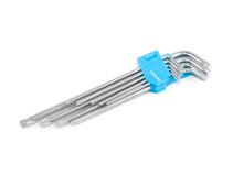 Набор ключей шестигранных удлиненных Т10-Т50 (9шт) Torx HORTZ
