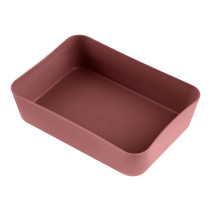 Stationery tray STAMM "Voyage. Agra", 13*17,8*4,4 cm, polypropylene, burgundy