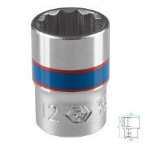 Головка торцевая стандартная двенадцатигранная 1/4", 12 мм KING TONY 233012M