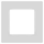 Frame for sockets and switches ERA Series 12 12-5201-01 for 1 post, Classic, white