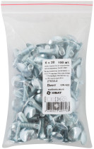 Винт мебельный (DIN 603) 6х20 (фасовка 100 шт)