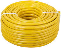 Three-layer reinforced irrigation hose, yellow 1/2" x 1.9 mm x 50 m