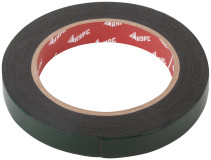 Лента монтажная клейкая на вспененной основе, черная 15 мм х 5 м