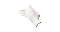 Nylon Pearl White gloves 12 pairs, size 10(XL)