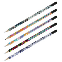 Pencil b/g Berlingo "Jungle" HB, round, sharpened, with eraser, assorted