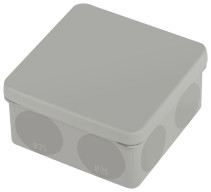 Распаячная коробка ЭРА KOR-100-100-50-9g-2MP двухкомпонентная HF стойкая к УФ 100х100х50мм серая прямой монтаж IP67