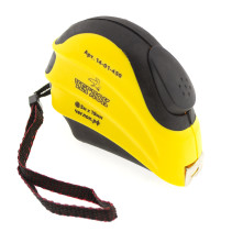 Рулетка, обрезиненный корпус, ABS пласт., серия "Спринт", автостоп, нейлон, 5м х 19мм, Чеглок