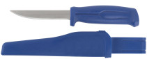 Construction knife, stainless steel, plastic handle, 100 mm blade
