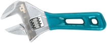 Adjustable wrench with thin jaws, plastic cover on the handle, 135 mm (30 mm )