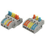 ERA terminal NO-225-408 pass-through branching 222-4136 with 3/6 pole levers 0.08-2.5/4 mm2 pack of 15 pieces