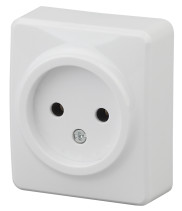 Розетка ЭРА Эксперт 11-2201-01 2P 16A-250В IP20 ОУ белый