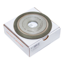 Diamond grinding wheel flat with double-sided relief and conical profile 14E1 125x6x3x6x20x32 AC4 160/125 V2-01 100% 28.4