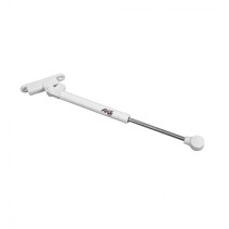 Gas lift upper 60N with door closer white AKS PLUS