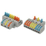 ERA terminal NO-225-409 pass-through branching 222-4139 with 3/9 pole levers 0.08-2.5/4 mm2 pack of 10 pieces