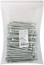 Болт 6-гранная головка (полная резьба) М6 х 80 100 шт DIN933 фасовка