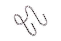 Крючок на трубу d16 двойной хром AKS