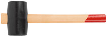 Rubber mallet, wooden handle 50 mm ( 300 gr )