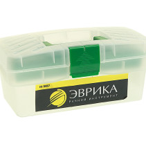 Ящик универсальный ER-10337 с лотком 285х155х125 мм прозрачный ЭВРИКА /1/10