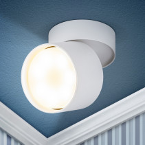 Светильник настенно-потолочный спот ЭРА OL12 GX53 SWH под лампу GX53 белый