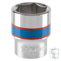 Головка торцевая стандартная шестигранная 3/8", 17 мм KING TONY 333517M