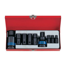 3/4" Impact Socket Set, HEX, 10-32mm, 11 pieces KING TONY 6411MP