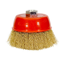 Щетка для УШМ М14/100 мм чашечная сталь прямая