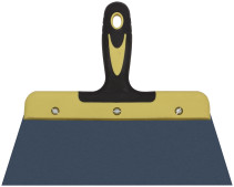 Шпатель фасадный "Мастер", пружинная колоризованная сталь, двухкомпонентная ручка, плоский 250 мм