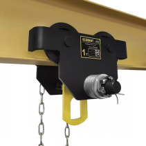 OCALIFT Manual carriage DOPA 1 t, 9 m I-beam trolley with manual drive DR10009