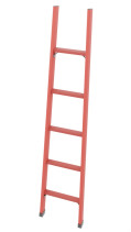 LSP-1.5ATM fiberglass Telecom ladder, abrasive coating of steps, metal ends (Soft ground) h=1500mm, steps.5