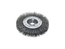 Щетка цилиндрическая гофрированная, Д100 мм, ширина 12 мм, стальная гофрированная проволока STA 0,30 мм