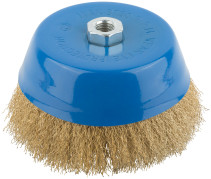 Korschetka, type "cup", nut M14, latuned steel wavy wire 150 mm